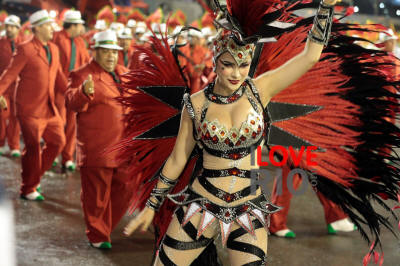 rio de janeiro brazilian carnival parades, queens and floats