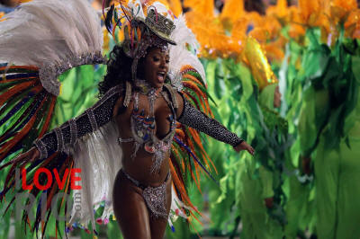 rio de janeiro brazilian carnival parades, queens and floats
